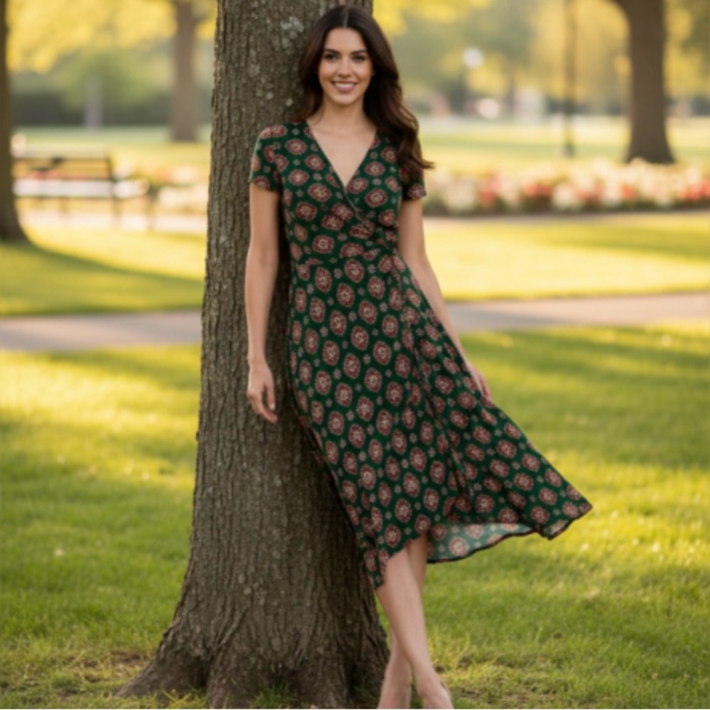 Perception Medallion Flare Dress Size XLarge - Picture 2 of 8